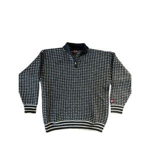 Arctic Circle 66’33’ N From Norway zip neck unisex Sz XXL 100% Wool Gray Ivory